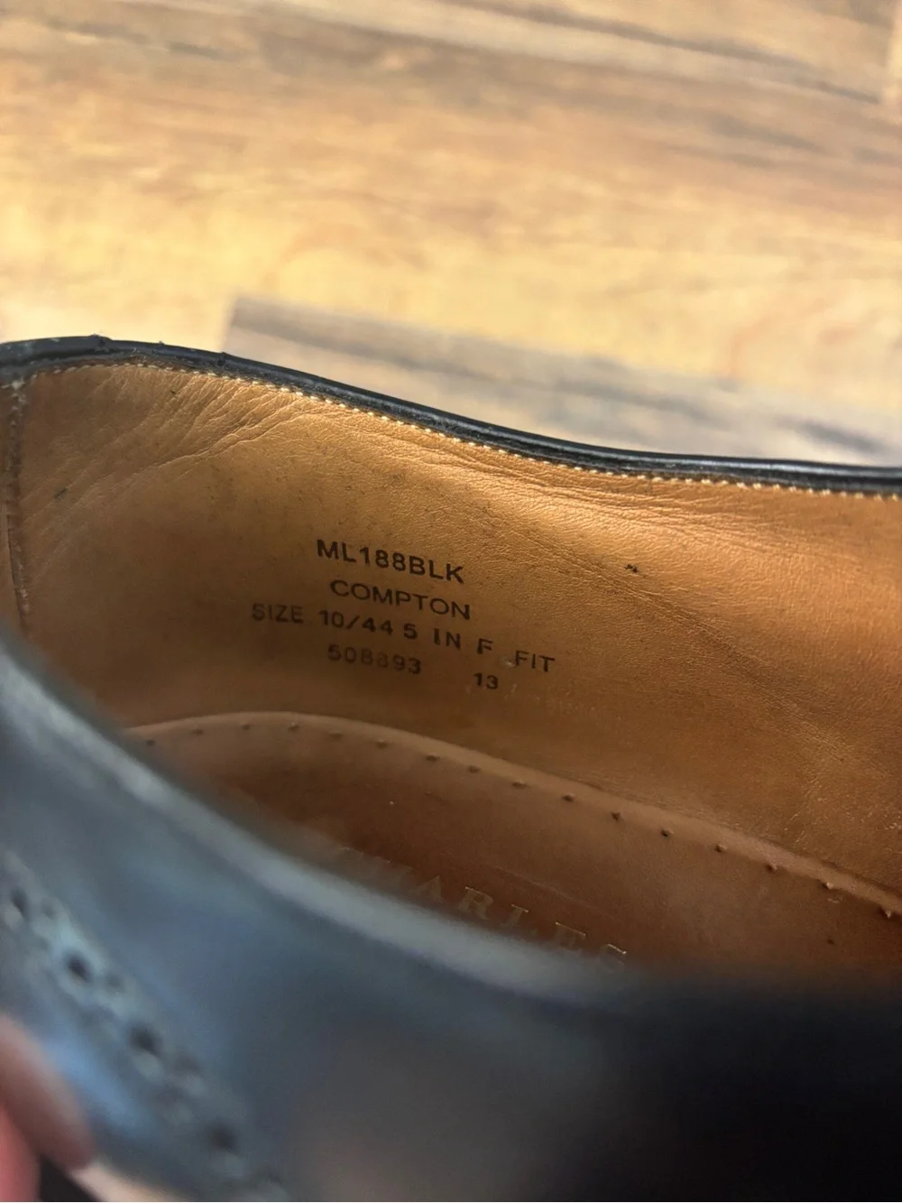 Charles Tyrwhitt Compton Leather Monk Strap Wingtip Brogue Shoes Black